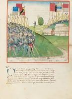 An illustration from Diebold Schilling, Amtliche Berner Chronik, vol 2 (1478)