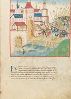 An illustration from Diebold Schilling, Amtliche Berner Chronik, vol 2 (1478)