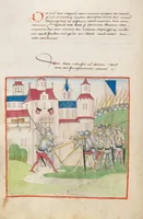 An illustration from Diebold Schilling, Amtliche Berner Chronik, vol 2 (1478)