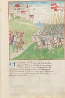 An illustration from Diebold Schilling, Amtliche Berner Chronik, vol 2 (1478)