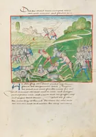 An illustration from Diebold Schilling, Amtliche Berner Chronik, vol 2 (1478)