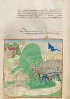 An illustration from Diebold Schilling, Amtliche Berner Chronik, vol 2 (1478)
