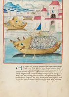An illustration from Diebold Schilling, Amtliche Berner Chronik, vol 2 (1478)