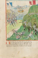 An illustration from Diebold Schilling, Amtliche Berner Chronik, vol 2 (1478)
