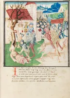 An illustration from Diebold Schilling, Amtliche Berner Chronik, vol. 3 (1478)