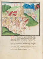 An illustration from Diebold Schilling, Amtliche Berner Chronik, vol. 3 (1478)