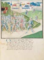An illustration from Diebold Schilling, Amtliche Berner Chronik, vol. 3 (1478)