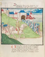 An illustration from Diebold Schilling, Amtliche Berner Chronik, vol. 3 (1478)