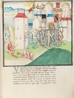 An illustration from Diebold Schilling, Amtliche Berner Chronik, vol. 3 (1478)