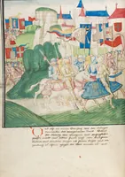 An illustration from Diebold Schilling, Amtliche Berner Chronik, vol. 3 (1478)