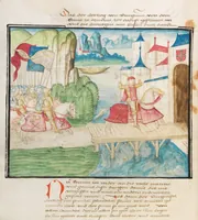 An illustration from Diebold Schilling, Amtliche Berner Chronik, vol. 3 (1478)