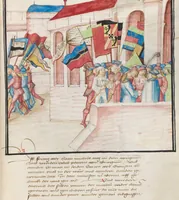 An illustration from Diebold Schilling, Amtliche Berner Chronik, vol. 3 (1478)