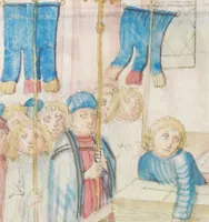 An illustration from Diebold Schilling, Amtliche Berner Chronik, vol. 3 (1478)
