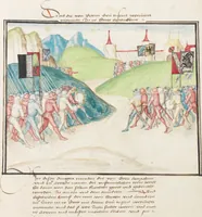 An illustration from Diebold Schilling, Amtliche Berner Chronik, vol. 3 (1478)