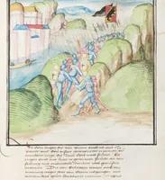 An illustration from Diebold Schilling, Amtliche Berner Chronik, vol. 3 (1478)