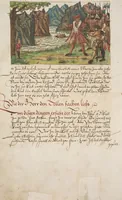 An illustration from Silbereisen: Chronicon Helvetiae, Part I (1576)