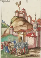An illustration from Silbereisen: Chronicon Helvetiae, Part II (1572)