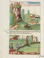 An illustration from Silbereisen: Chronicon Helvetiae, Part II (1572)