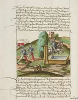 An illustration from Silbereisen: Chronicon Helvetiae, Part II (1572)