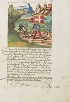 An illustration from Silbereisen: Chronicon Helvetiae, Part II (1572)