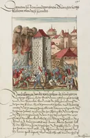 An illustration from Silbereisen: Chronicon Helvetiae, Part II (1572)