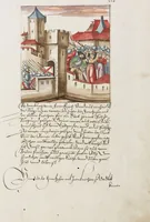 An illustration from Silbereisen: Chronicon Helvetiae, Part II (1572)