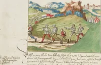 An illustration from Silbereisen: Chronicon Helvetiae, Part II (1572)