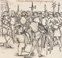 Picture 27 of 136 from Werner Schodoler, Eidgenössische Chronik, Vol. 3 (1514), leaf 105