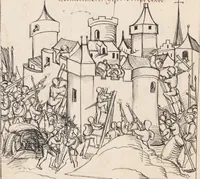 Picture 50 of 136 from Werner Schodoler, Eidgenössische Chronik, Vol. 3 (1514), leaf 212