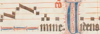 An illustration from Graduale oesa, Proprium de tempore, pars hiemalis (1330)