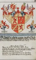 Picture 14 of 40 from Heraldry Guide of Hans Ulrich Fisch (1627), leaf 75