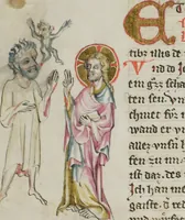 An illustration from Klosterneuburger Evangelienwerk (1340)