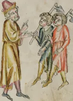 An illustration from Klosterneuburger Evangelienwerk (1340)