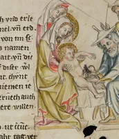 An illustration from Klosterneuburger Evangelienwerk (1340)
