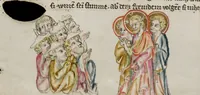 An illustration from Klosterneuburger Evangelienwerk (1340)
