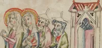 An illustration from Klosterneuburger Evangelienwerk (1340)