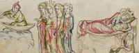 An illustration from Klosterneuburger Evangelienwerk (1340)