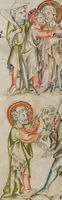 An illustration from Klosterneuburger Evangelienwerk (1340)