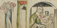 An illustration from Klosterneuburger Evangelienwerk (1340)