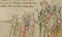 An illustration from Klosterneuburger Evangelienwerk (1340)