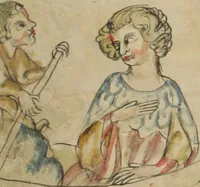 An illustration from Klosterneuburger Evangelienwerk (1340)