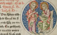 An illustration from Klosterneuburger Evangelienwerk (1340)