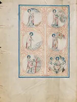 An illustration from Biblia sacra (1350)