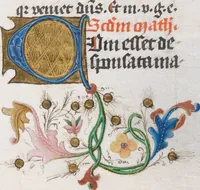 An illustration from Breviarium OFM (pars hiemalis) (1459)