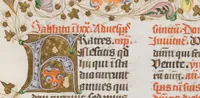 An illustration from Breviarium OFM (pars hiemalis) (1459)