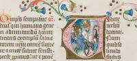An illustration from Breviarium OFM (pars hiemalis) (1459)