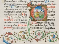 An illustration from Breviarium OFM (pars hiemalis) (1459)