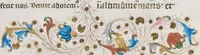 An illustration from Breviarium OFM (pars hiemalis) (1459)