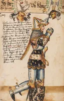 Picture 98 of 166 from Portraits of the Habsburg family and of knights killed in the Battle of Sempach (1386) (1560), leaf 128