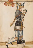 Picture 101 of 166 from Portraits of the Habsburg family and of knights killed in the Battle of Sempach (1386) (1560), leaf 136